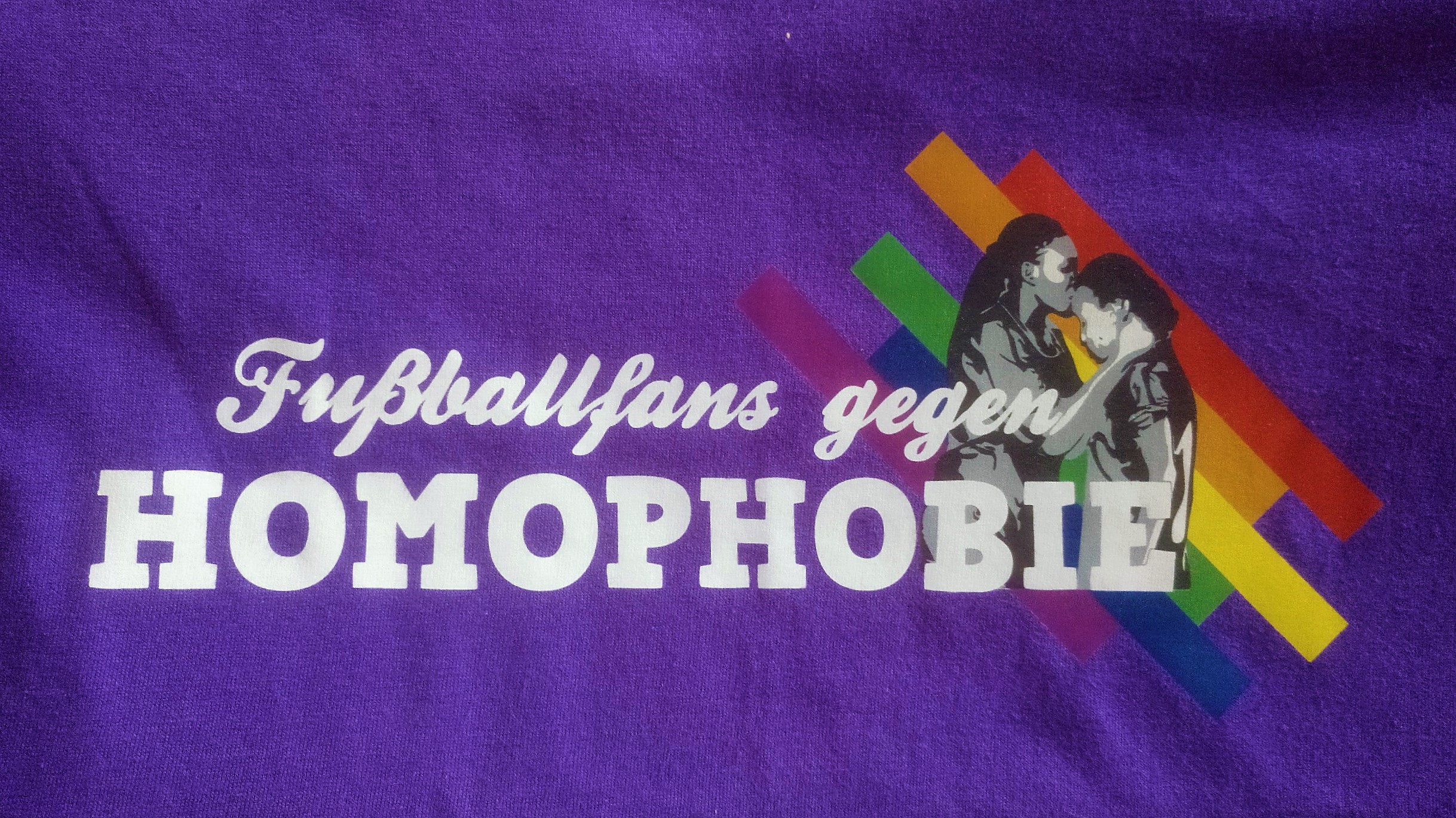 Regenbogenshirt - lila - Frauenmotiv - Image 2