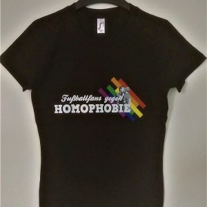 Regenbogenshirt - schwarz - Männermotiv