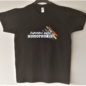 Regenbogenshirt - schwarz - Frauenmotiv