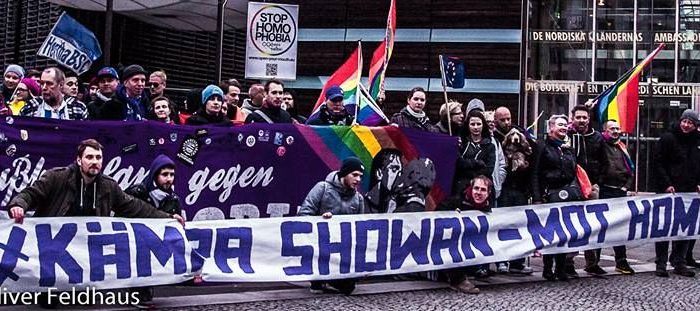 KÄMPA SHOWAN Kundgebung – Vorplatz Nordische Botschaften in Berlin